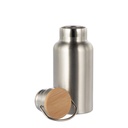 350ml Sports Bottle with Bamboo Lid(Other,Common Blank,Silver)