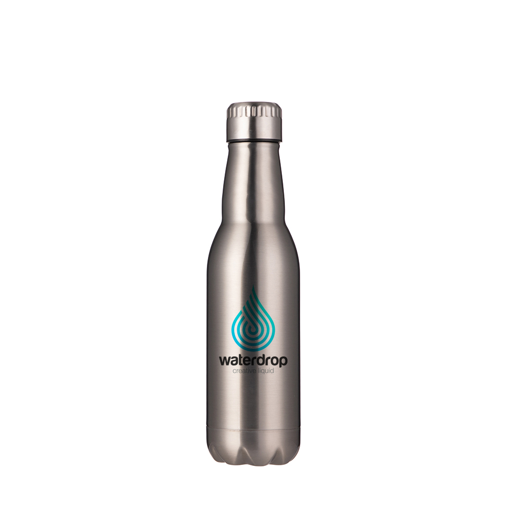 Stainless Steel Wine Bottle(17oz/500ml,Sublimation Blank,Silver)