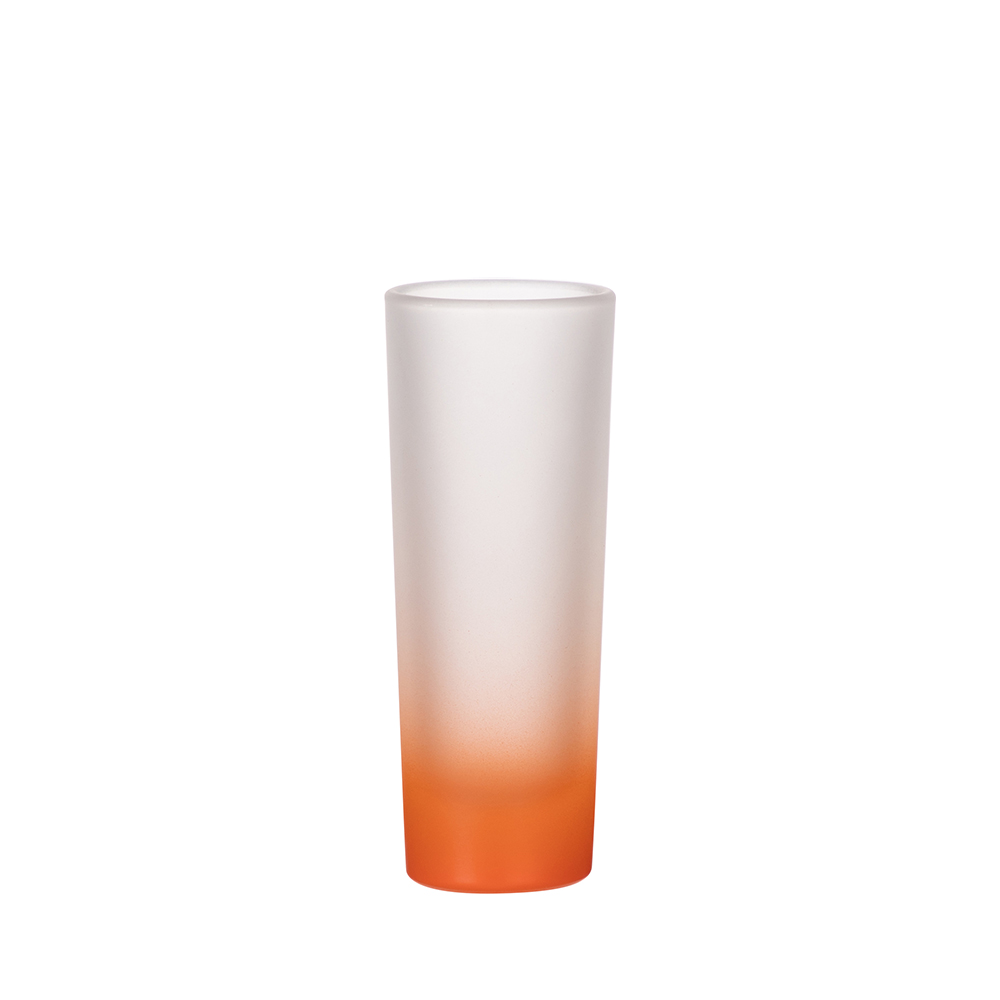 Frosted Shot Glass Gradient Color(15oz/450ml,Sublimation Blank,Orange)