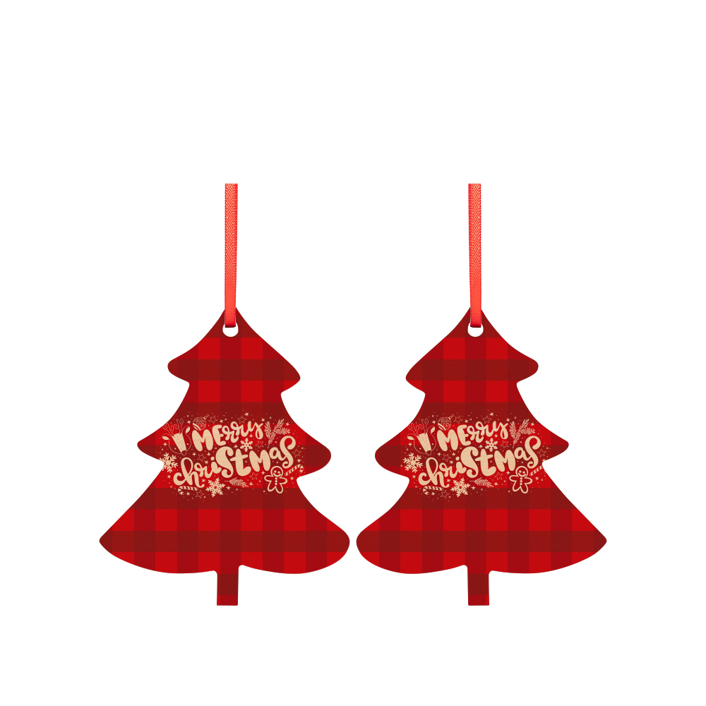 Sublimation Double-Sided Plywood Ornament(Tree)