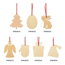 Sublimation Double-Sided Plywood Ornament(Santa Hat)