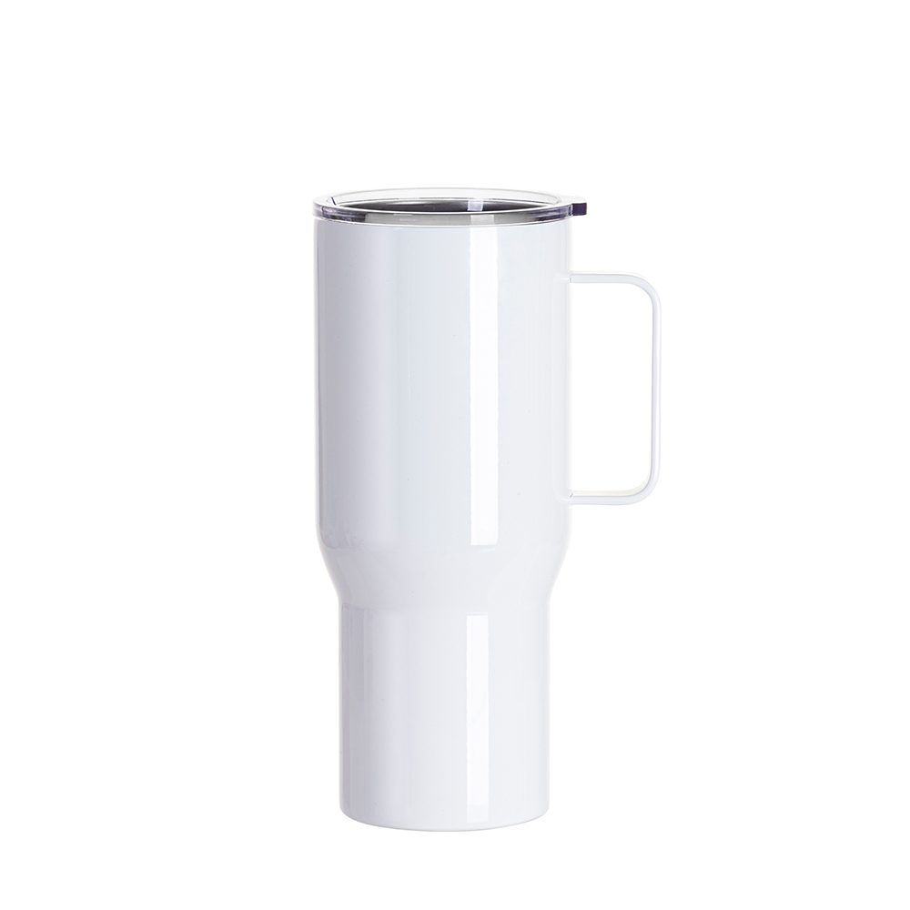 750ml Stainless Steel Tumbler with Lid & Straw Vacuum Insulated