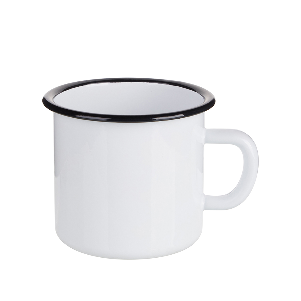 Blank Enamel Mug- Bulk 16oz Speckled Two Tone Enameled Steel Cup