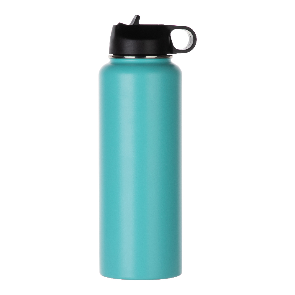 25 oz Hydro Flask Tempshield. Rubber bottom. Rare. Light blue teal color