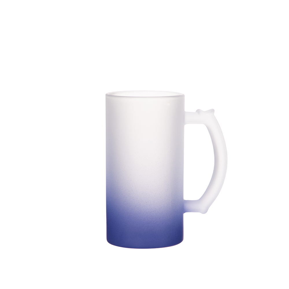 16oz frosted gradient sublimation glass mug