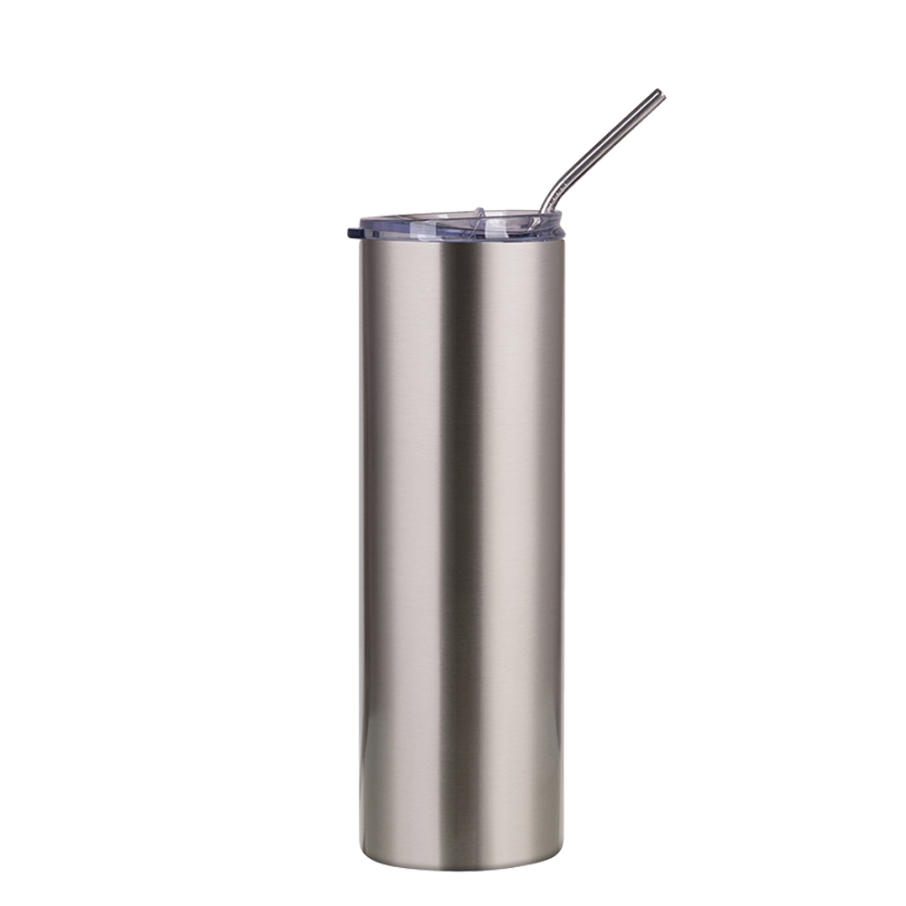30oz/900ml Stainless Steel Tumbler with Straw & Lid (Plain, Stainless  steel)