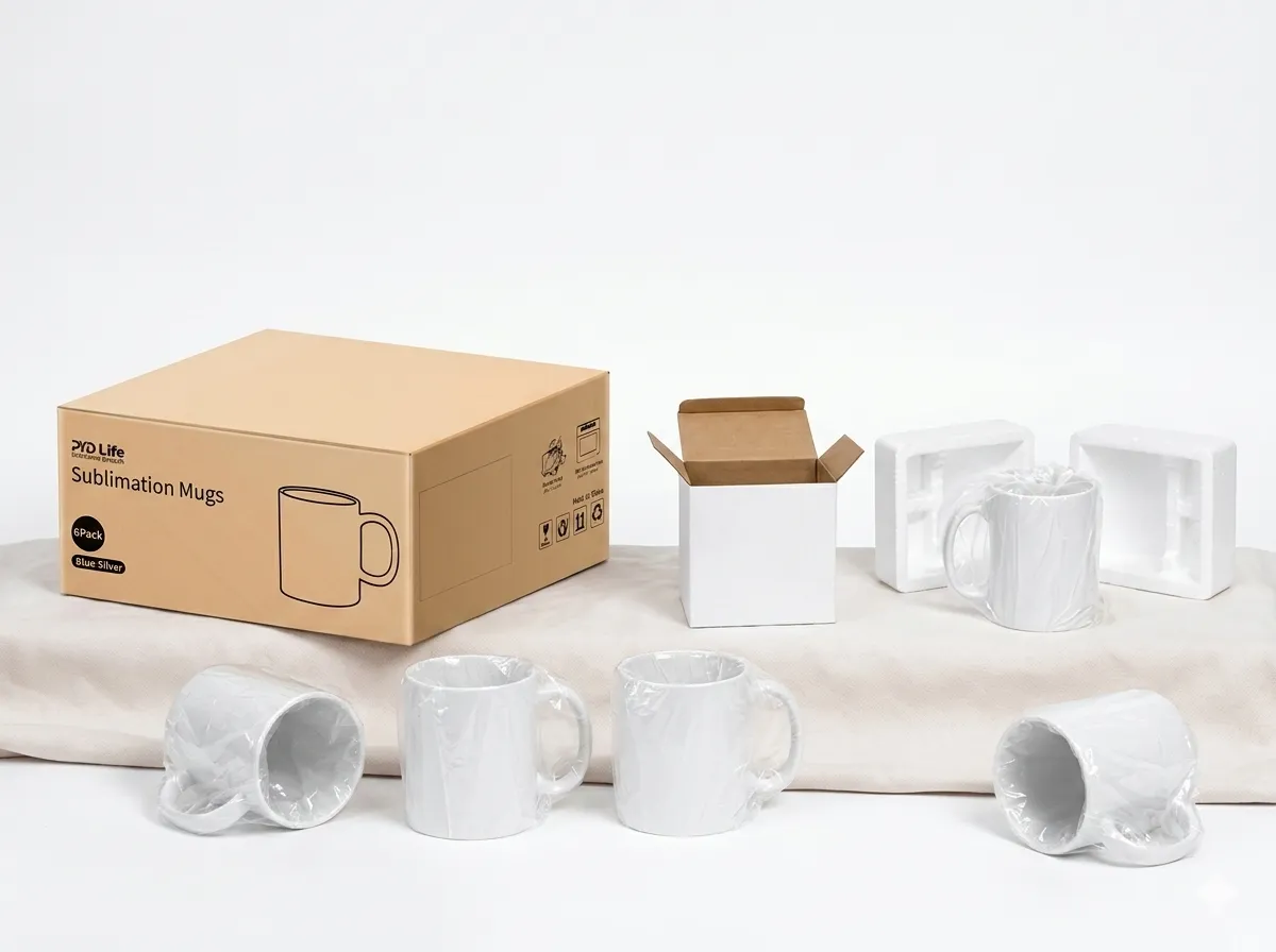 Ceramic sublimation mugs with professional packaging protection
