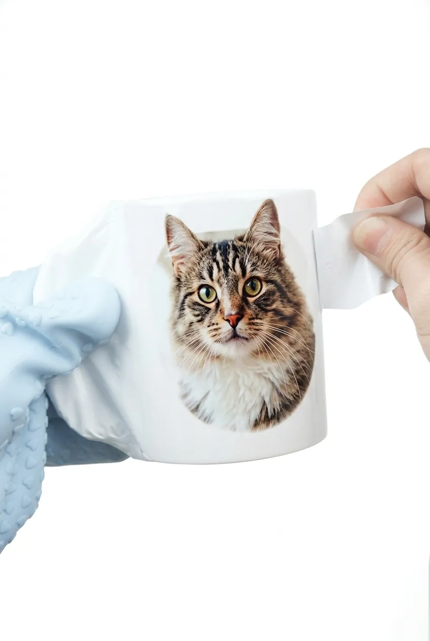 How to Customize it by Sublimation Oven? Step 6: Hot Peel Off it