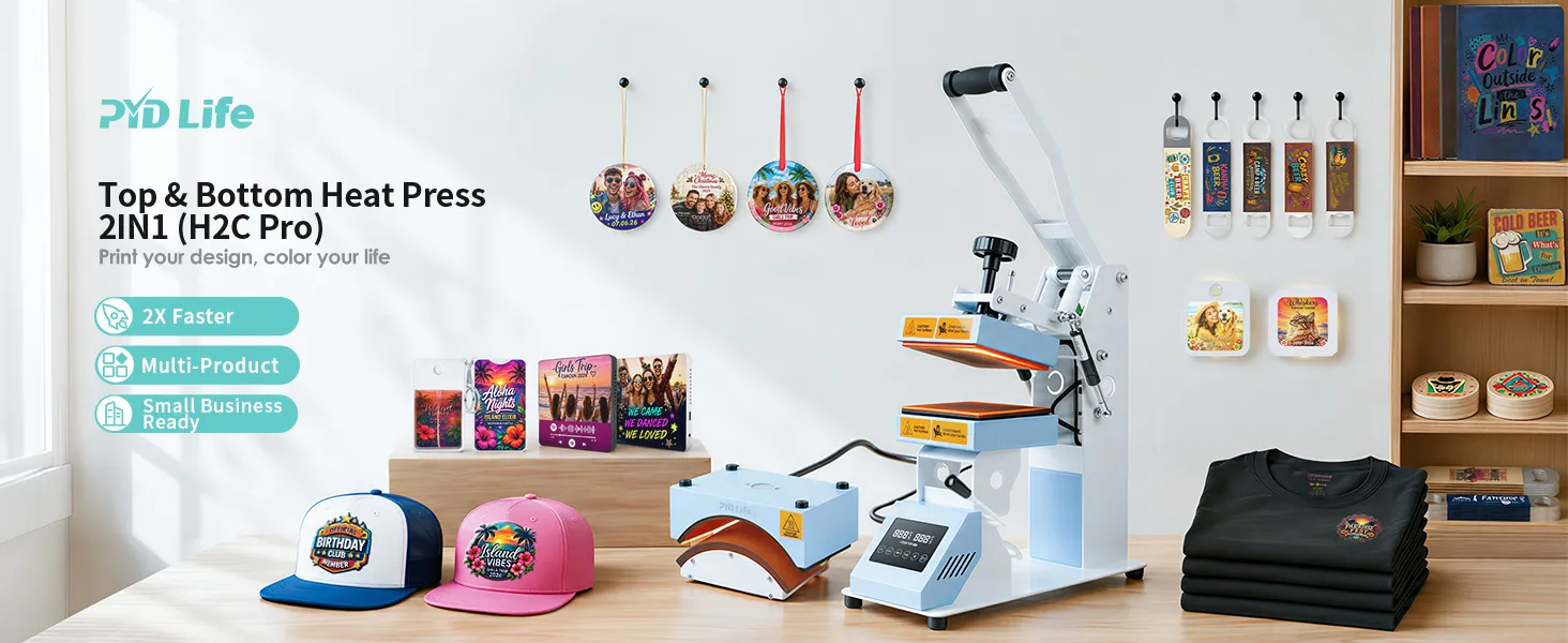 2-in-1 Heat Press Machine