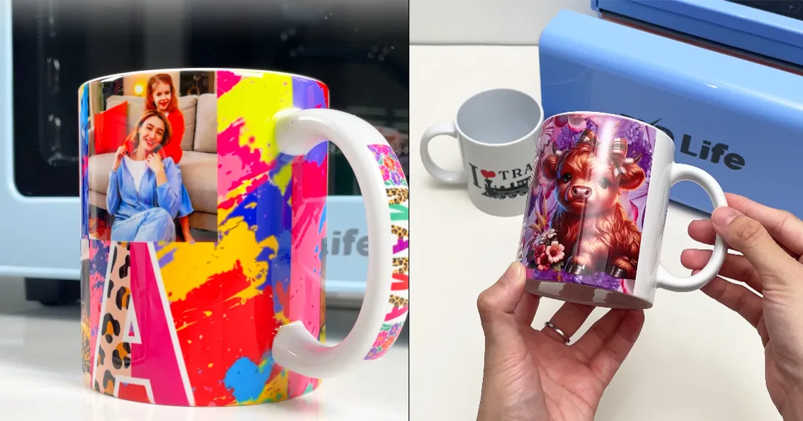Perfect Full Wrap Sublimation Mug with Sublimation Oven