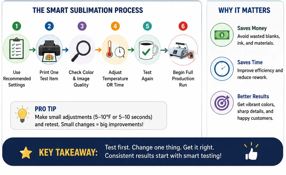 Sublimation Temperature and Time Matter