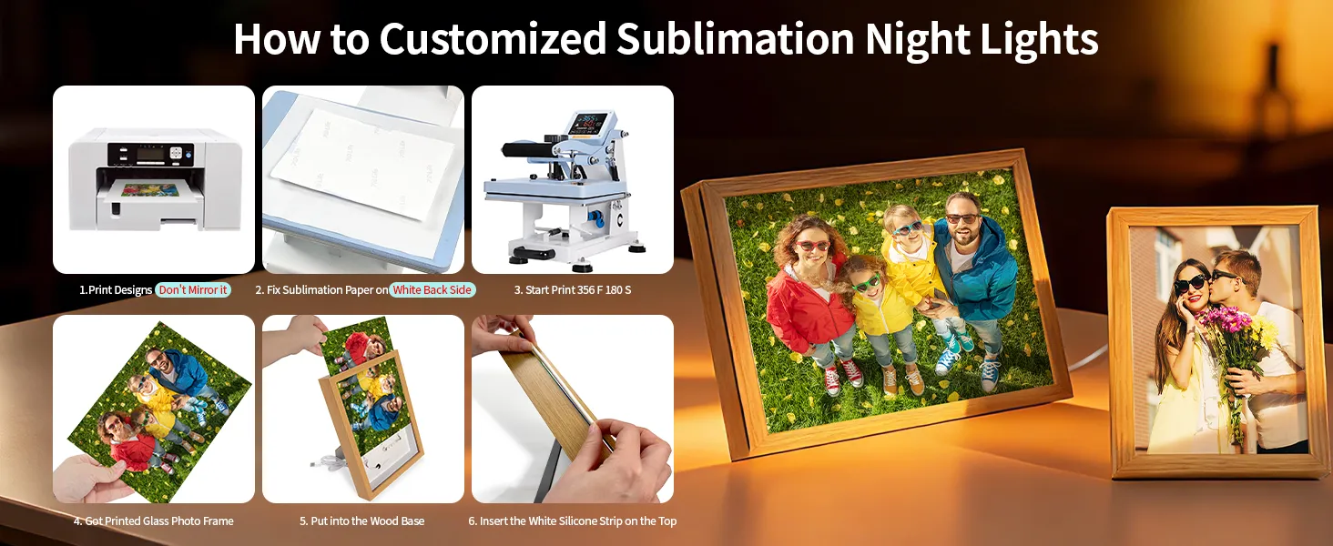 Sublimation Night Lights Blank