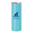 Matte Stainless Steel Tumbler with Straw(20OZ,Sublimation blank,Mint Green)