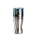 Stainless Steel Pilsner Style Tumbler(20oz/600ml,Sublimation Blank,Silver)