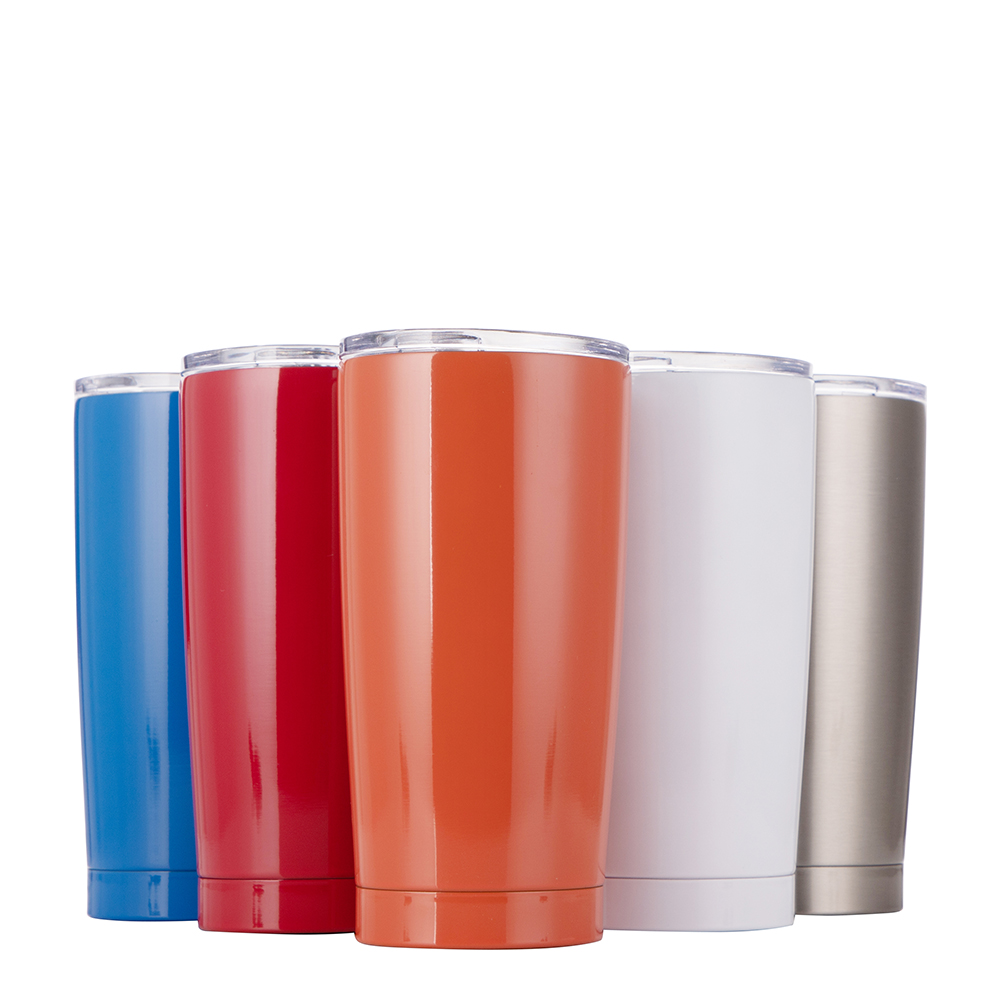 Stainless Steel Tumbler(20oz/600ml,Sublimation blank,Silver)