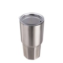30oz Stainless Steel Large Tumbler(Other,Sublimation blank,Silver)