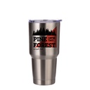 Stainless Steel Tumbler(30oz/900ml,Sublimation blank,Silver)