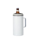 Large Stainless Steel Beer Cooler with Handle(47oz/1400ml,Sublimation Blank,White)