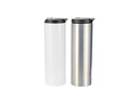 Stainless Steel Flask Bottle(17oz/500ml,Sublimation blank,Silver)