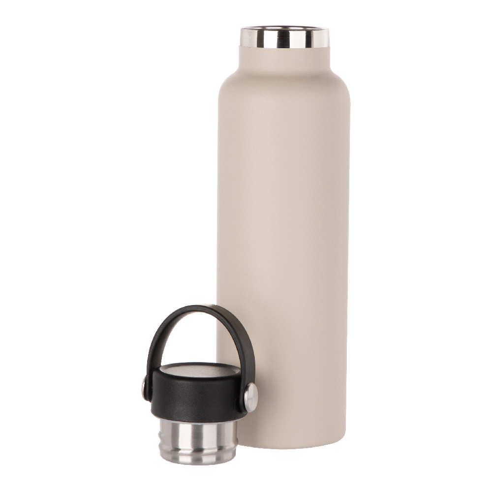 600ml Powder Coated Sports Bottle(Other,Common Blank,Light Grey)