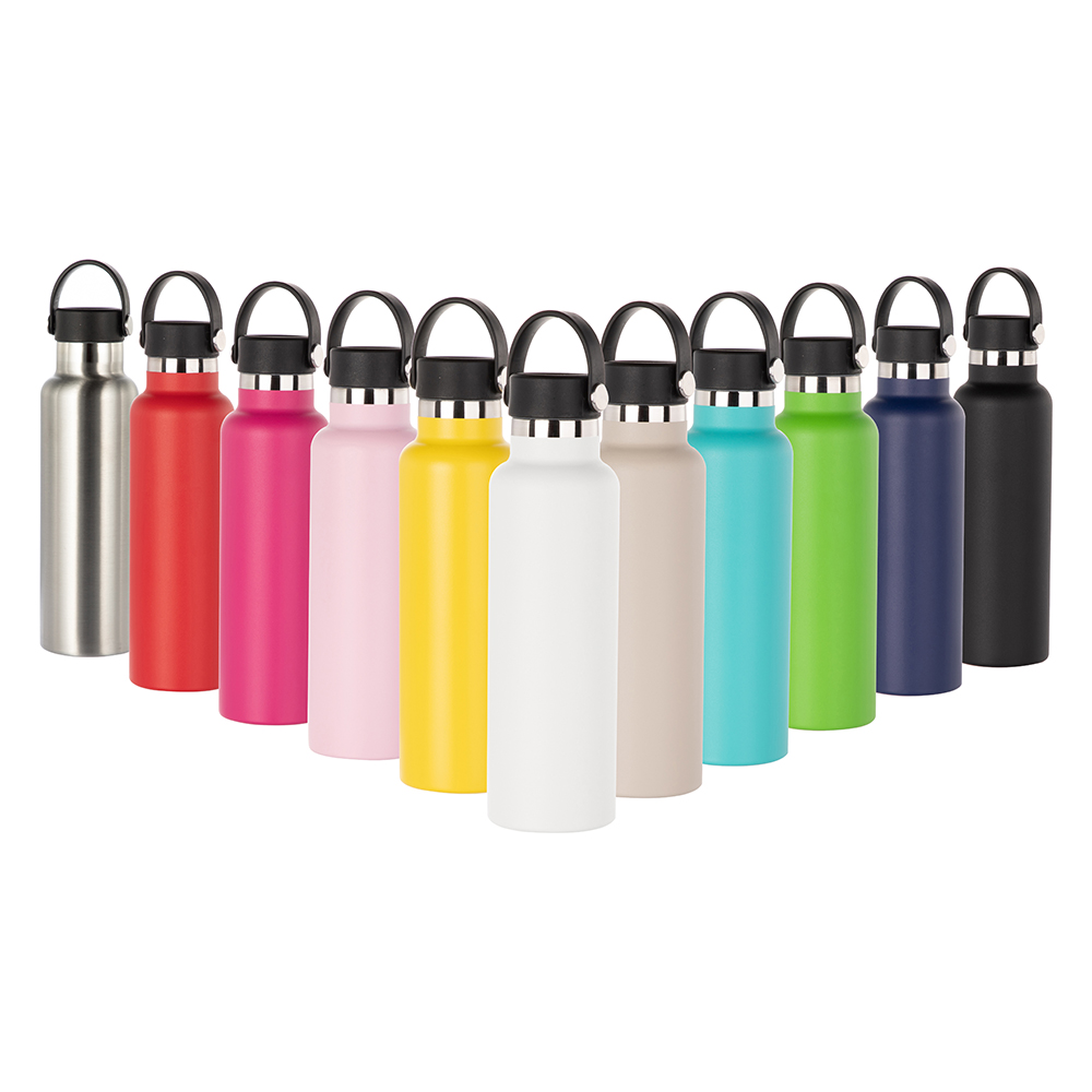 600ml Powder Coated Sports Bottle(Other,Common Blank,Silver)