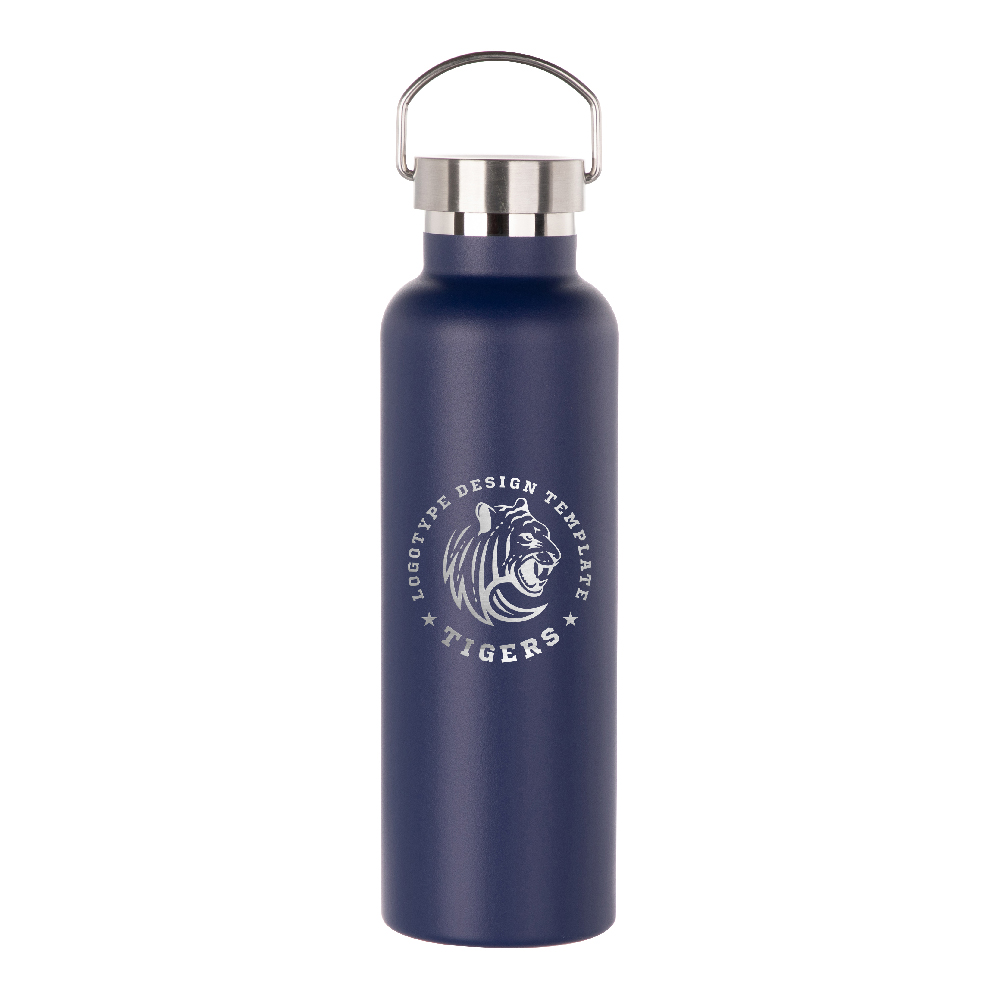 750ml Sports Bottle with Stainless steel Lid(Other,Common Blank,Dark Blue)