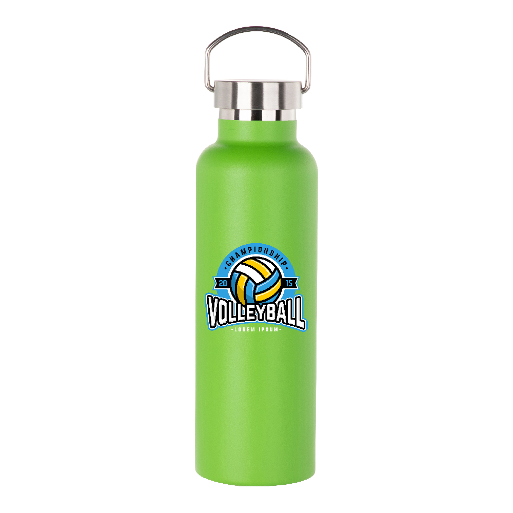 750ml Sports Bottle with Stainless steel Lid(Other,Common Blank,Grass Green)