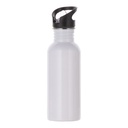 Aluminium Bottle with Straw Top(25oz/750ml,Sublimation blank,White)