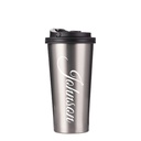 Stainless Steel Tumbler w/ Portable Lid(16OZ-480ML,Sublimation,Silver)