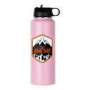 Powder Coated Hydro Flask(40oz/1200ml,Common Blank,Pink)