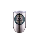 Straight Stainless Steel Wine Cups(12oz/360ml,Sublimation Blank,Silver)