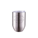 Straight Stainless Steel Wine Cups(12oz/360ml,Sublimation Blank,Silver)
