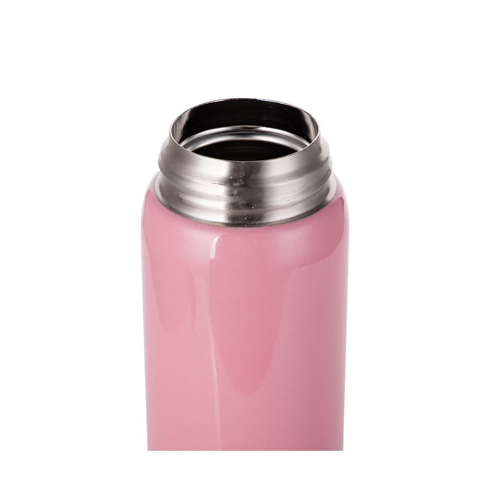 Pop Lid Stainless Steel Thermal Flask(17oz/500ml,Sublimation Blank,Pink)
