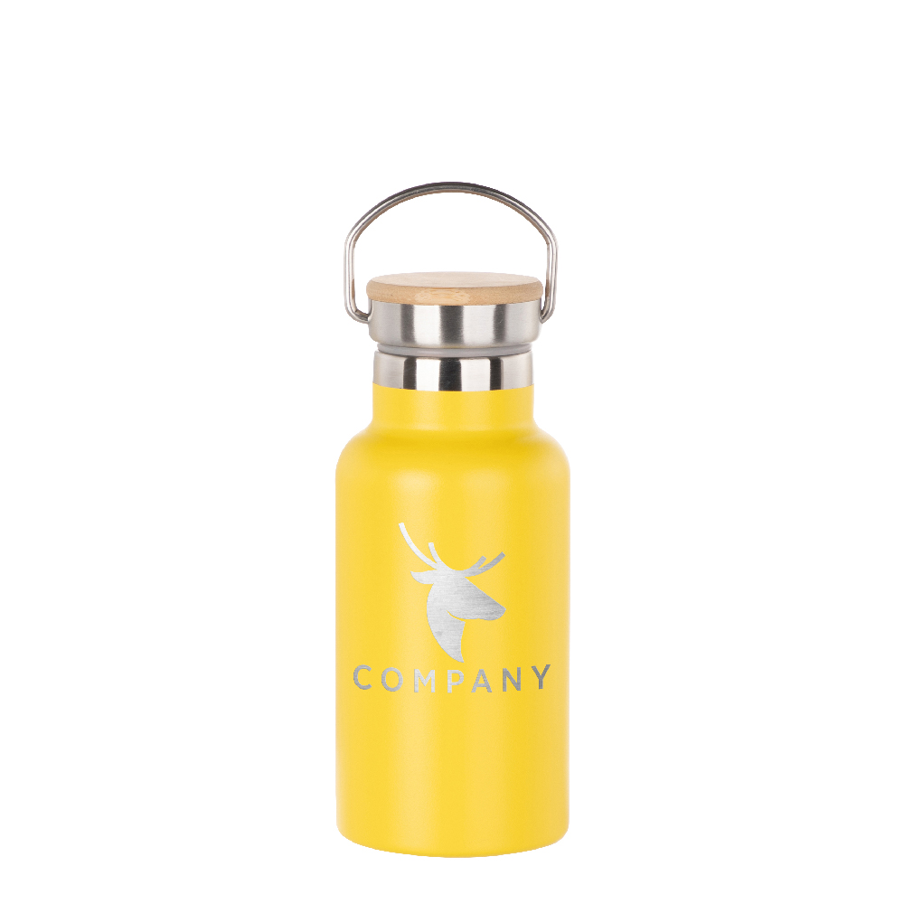 350ml Sports Bottle with Bamboo Lid(Other,Common Blank,Yellow)