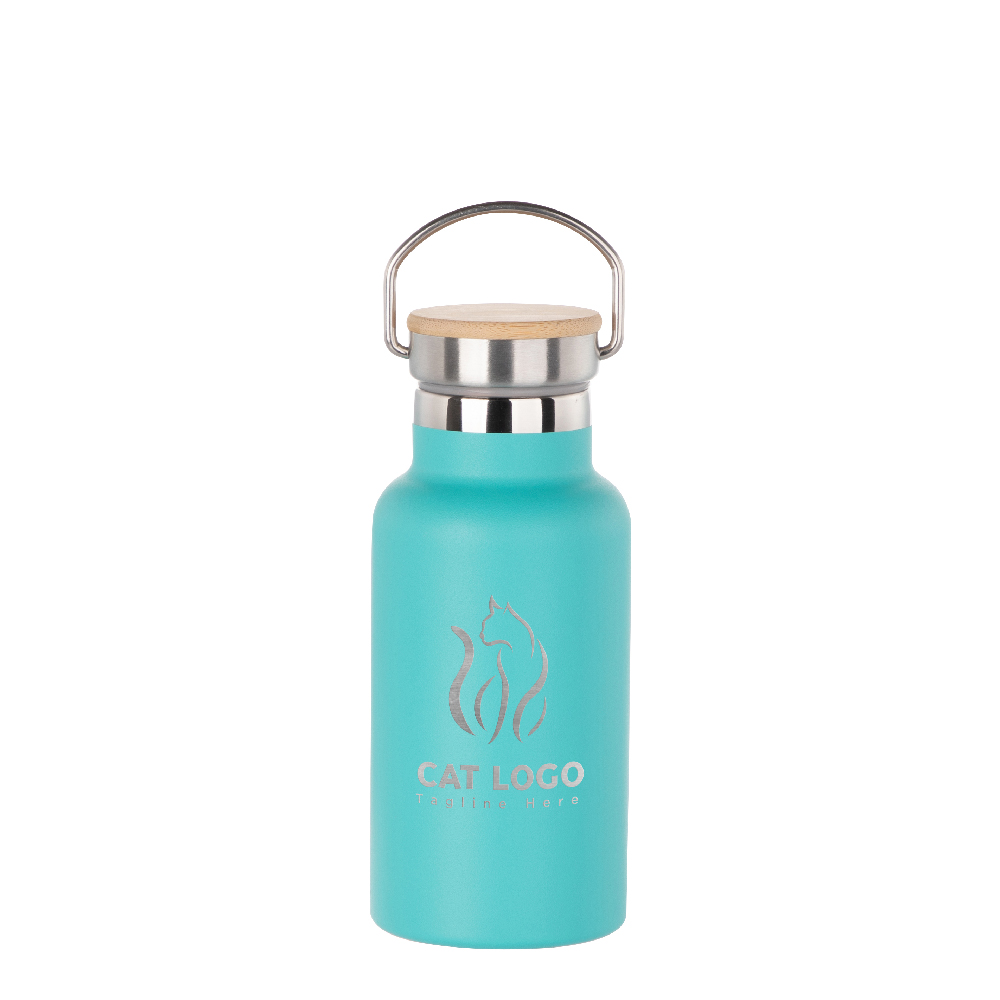 350ml Sports Bottle with Bamboo Lid(Other,Common Blank,Mint Green)