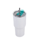 Colorful lid for 30oz Tumbler with straw hole