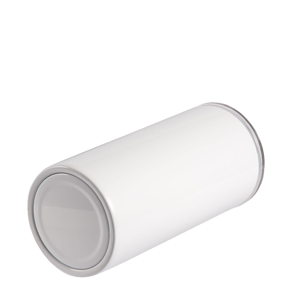 Stainless Steel Straight Tumbler (2-in-1)(12oz/350ml,Sublimation blank,White)
