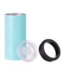 Stainless Steel Straight Tumbler (2-in-1)(12oz/350ml,Sublimation blank,Mint Green)