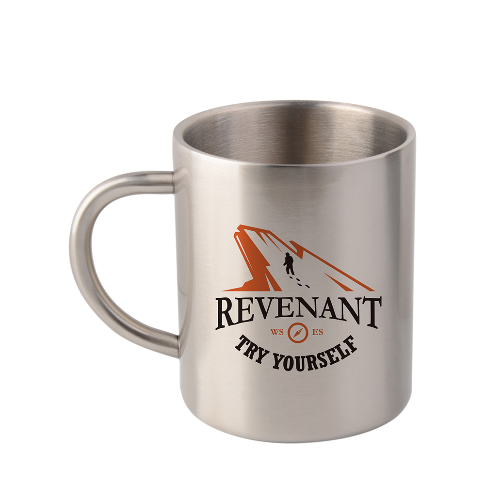 Stainless Steel Mug(15oz/450ml,Sublimation Blank,Silver)