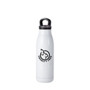 Stainless Steel Sports Bottle w/ Filter Lid(17oz/500ml,Sublimation Blank,White)
