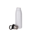 Stainless Steel Sports Bottle w/ Portable Lid(17oz/500ml,Sublimation Blank,White)
