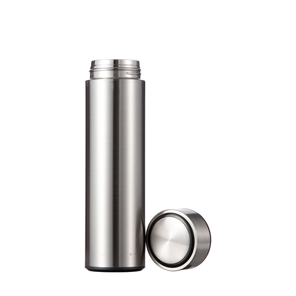 Stainless Steel Flask(16oz/450ml,Sublimation Blank,Silver)
