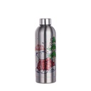 Single Wall Stainless Steel Sport Bottle(25oz/750ml,Sublimation Blank,Silver)