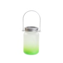 Frosted Mason Jar w/ Lantern Lid and Metal Handle(15oz/450ml,Sublimation Blank,Green)