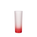 Frosted Shot Glass Gradient Color(15oz/450ml,Sublimation Blank,Red)