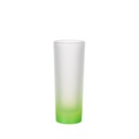 Frosted Shot Glass Gradient Color(15oz/450ml,Sublimation Blank,Green)