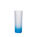 Frosted Shot Glass Gradient Color(15oz/450ml,Sublimation Blank,Light Blue)