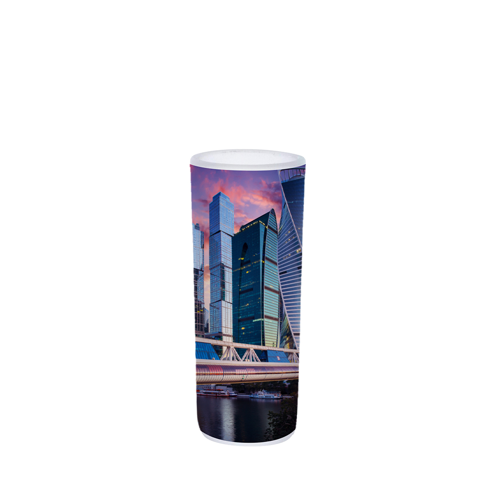 3oz Shot Glass(Frosted)(3oz/100ml,Sublimation Blank,White)