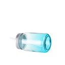 Clear Gradient Mason Jar no Handle(15oz/450ml,Sublimation Blank,Light Blue)