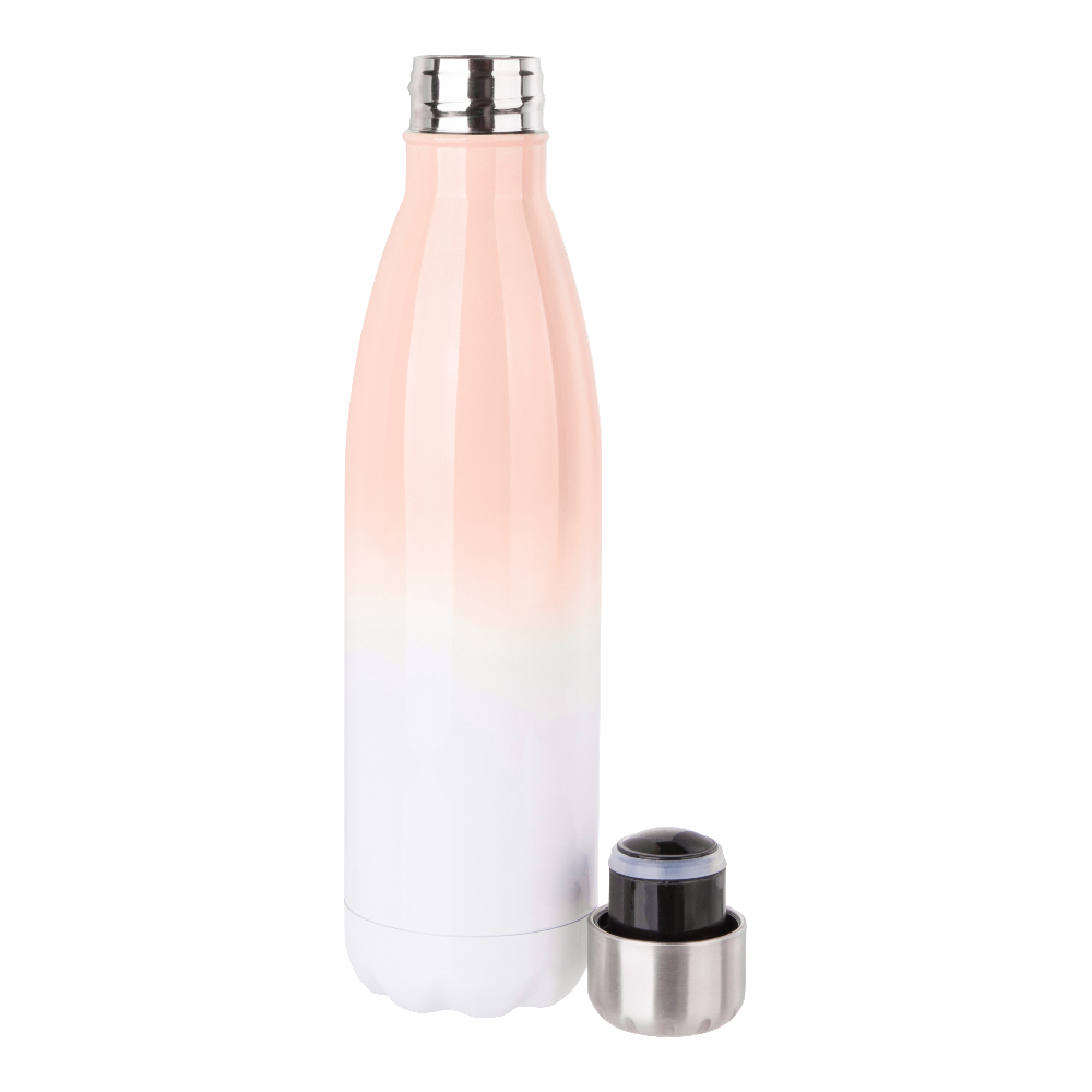 Wave Bottles(17oz/500ml,Sublimation Blank,Orange+White)